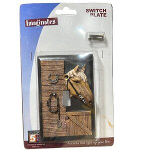 Horse-Themed Decorative Light Switch Plate Cover By Imaginate NEW Rare Find